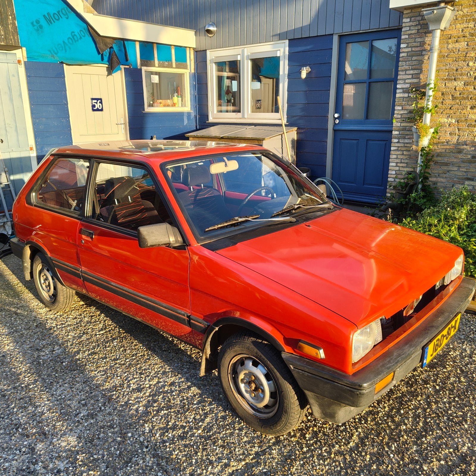 Subaru 1987 Rood, Auto's, Subaru, Justy, Stof, 54 pk, 400 kg