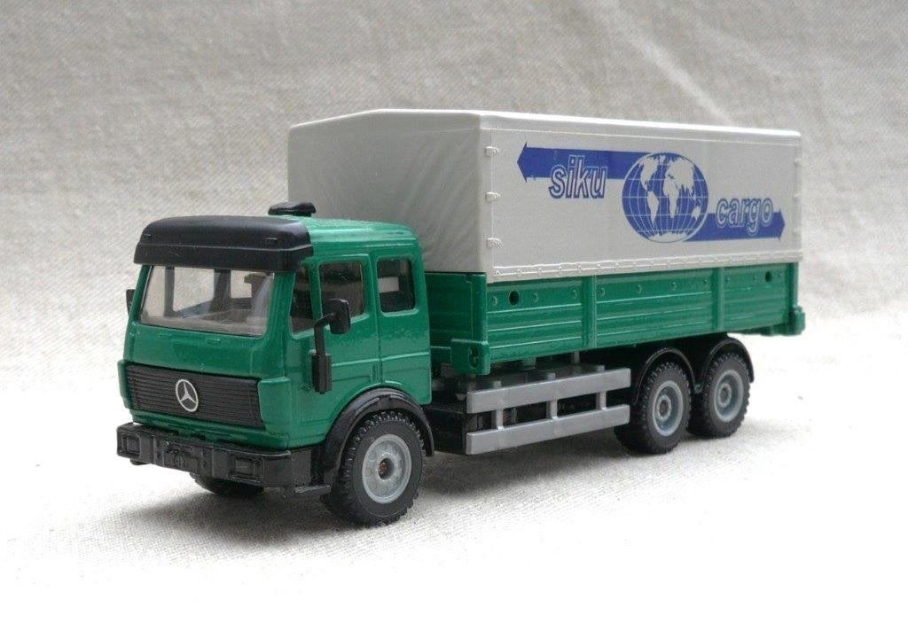Siku 2933 Mercedes SK Siku cargo, 1/55, zonder kooi-Aap., Ophalen of Verzenden, Gebruikt, Bus of Vrachtwagen, SIKU