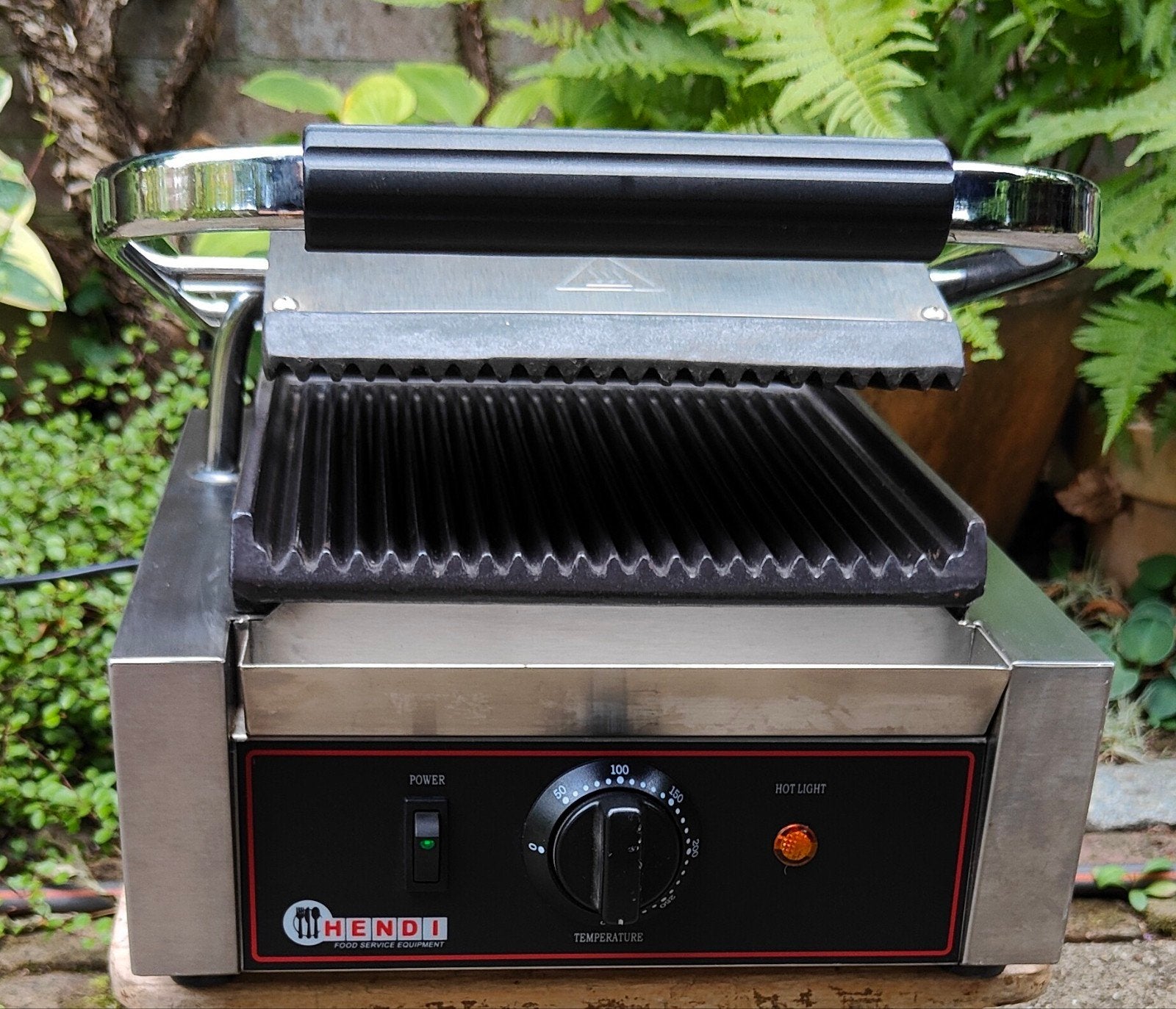 Hendi Contactgrill 1800W - Professionele Tafelgrill, Witgoed en Apparatuur, Ophalen of Verzenden, Gebruikt, Tafelgrill