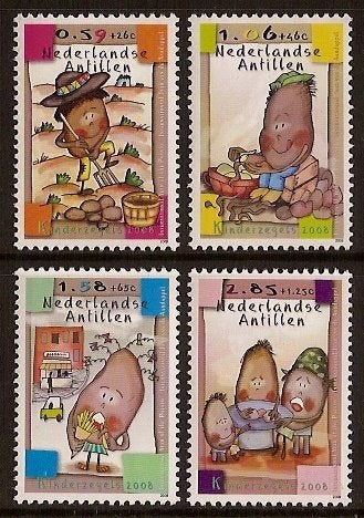 Nederlandse Antillen 1859/62 postfris Kinderpostzegels 2008, Postzegels en Munten, Ophalen of Verzenden, Postfris