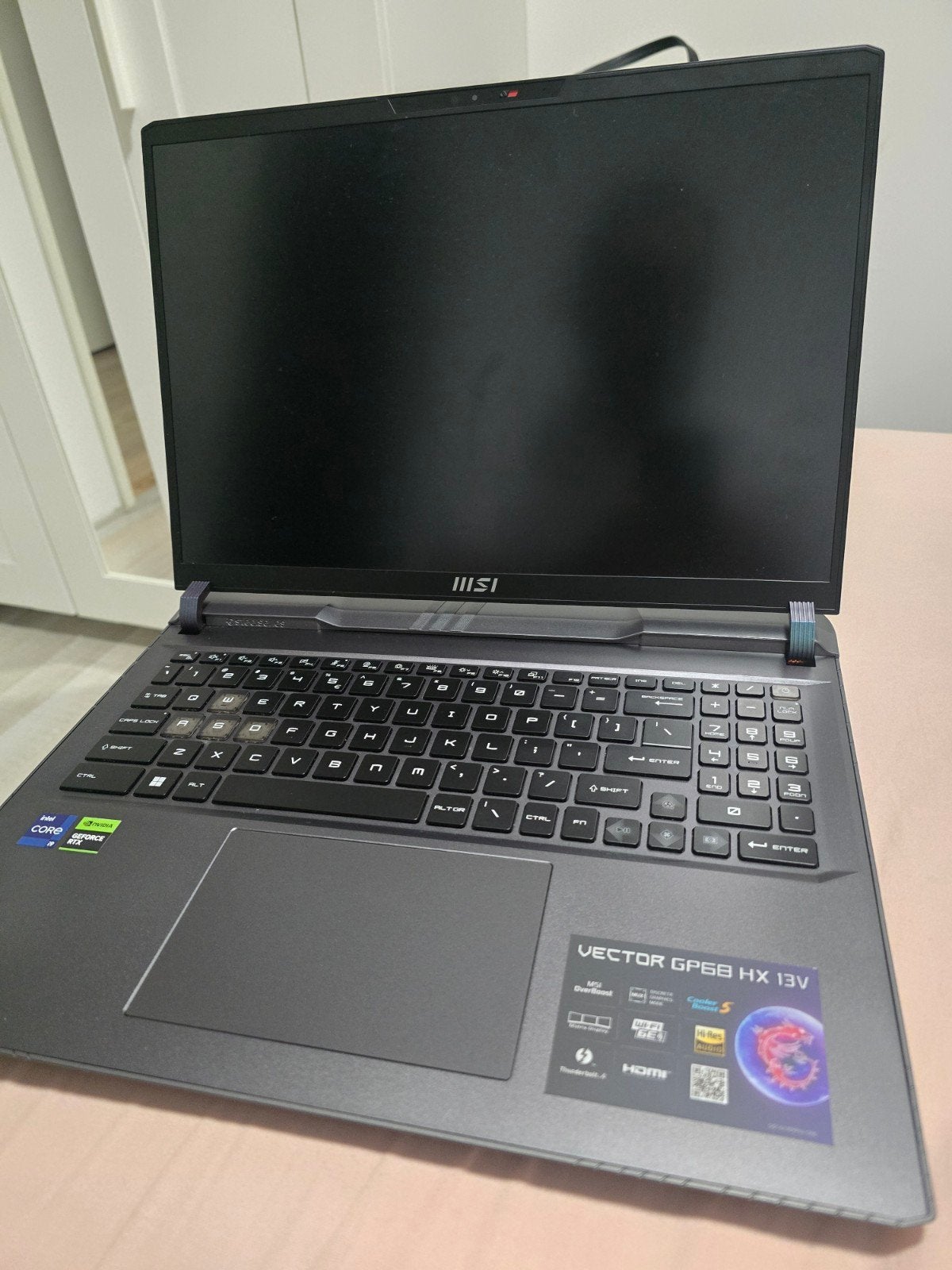 Msi Vector GP68HX 13V, 2 tot 3 Ghz, 15 inch, Ophalen of Verzenden, Zo goed als nieuw