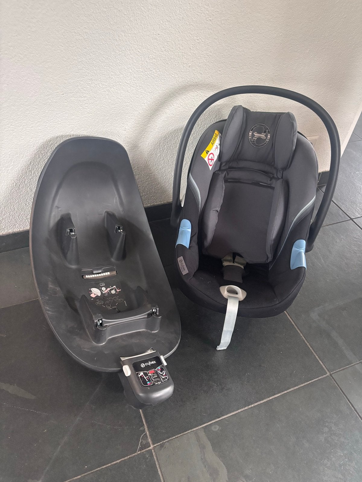 Cybex Aton 5 autostoel met Isofix base - Zo goed als nieuw, Zijbescherming, Zo goed als nieuw, Isofix, 0 t/m 13 kg