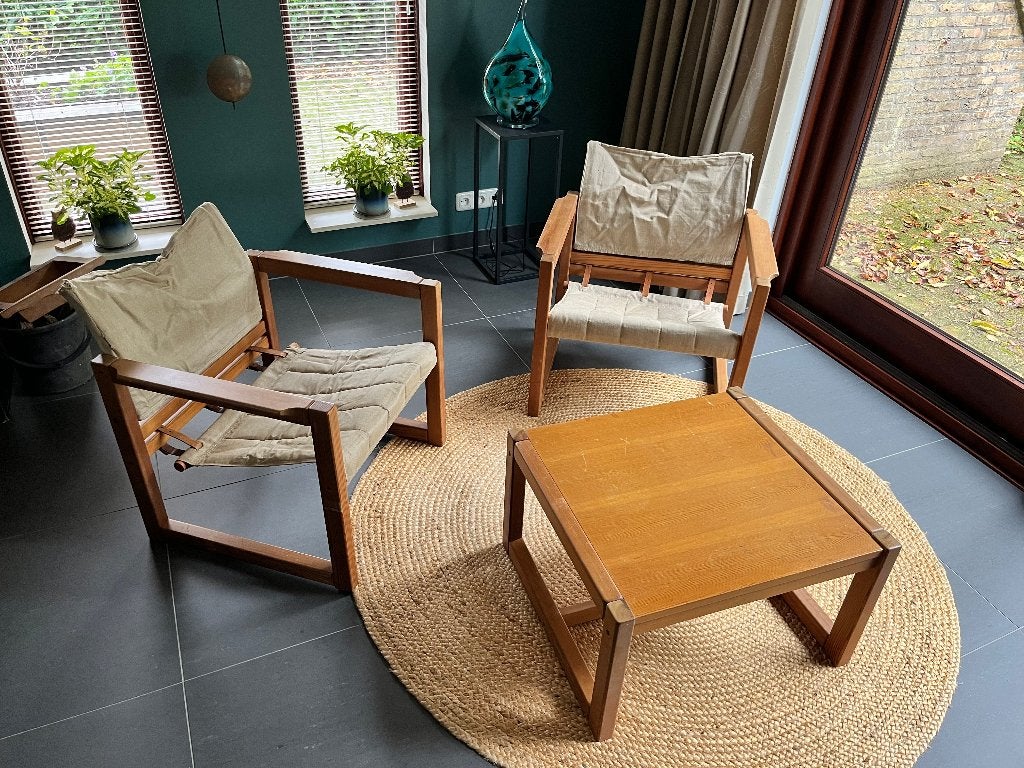 Ikea Diana 2 x safari fauteuil, tafel, Karin Mobring, Ophalen