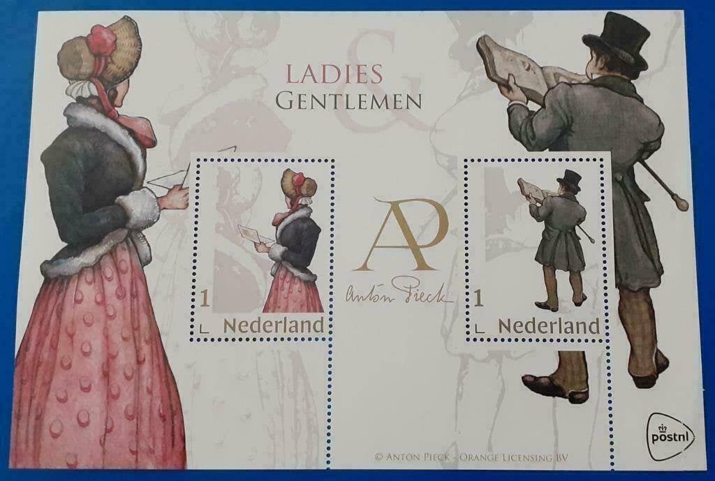 Speciaal! Blokje 3678 Anton Pieck - Ladies & Gentlemen 2020, Ophalen of Verzenden, Na 1940, Postfris
