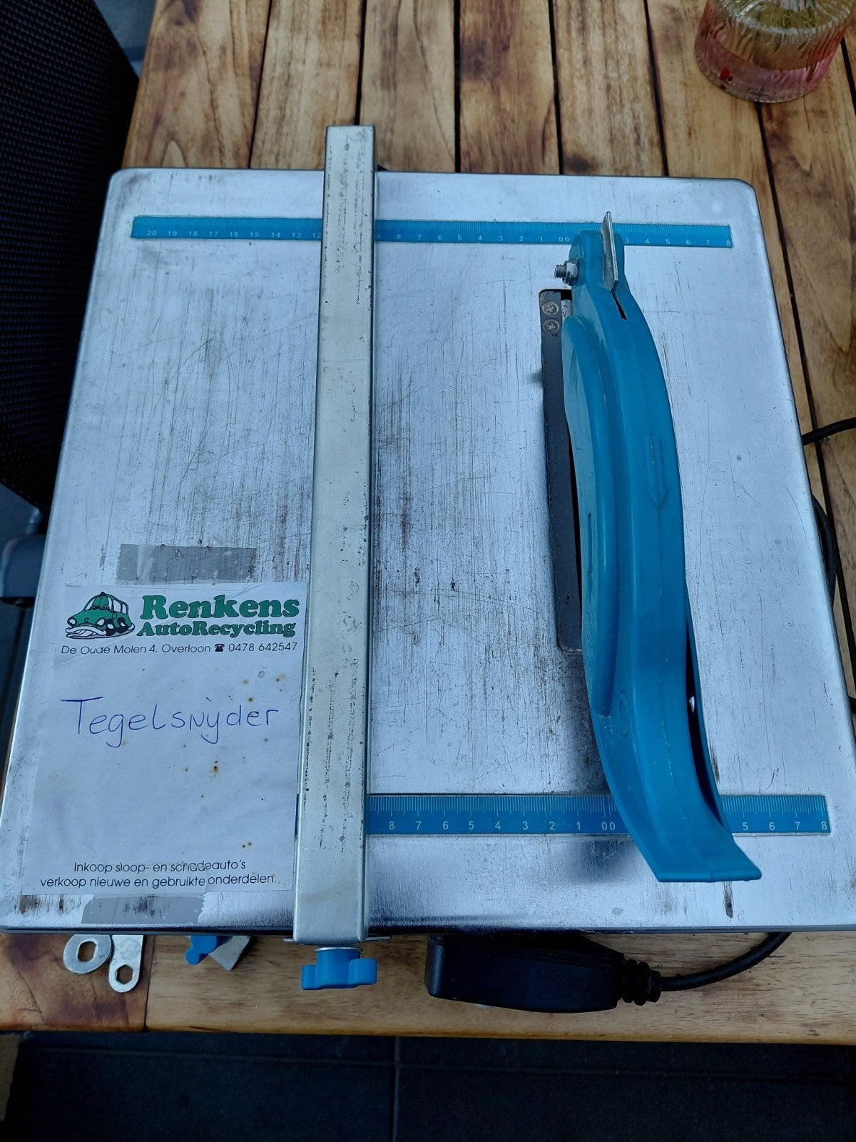 Ferm FTZ-600N Tegelsnijder - 600W, Doe-het-zelf en Verbouw, Ophalen, Gebruikt