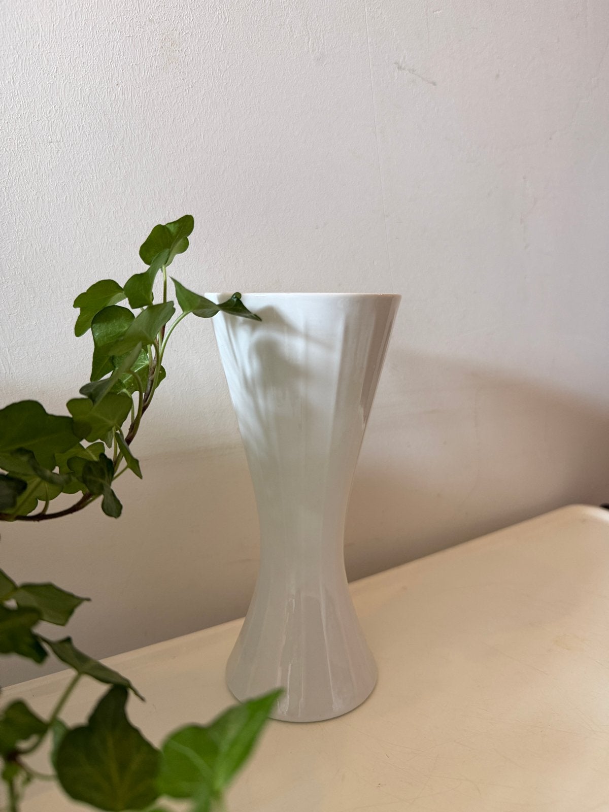 Wit porseleinen arzberg vaas mid century, Ophalen of Verzenden
