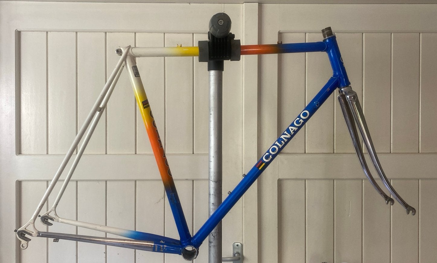 Colnago stalen racefiets frame met voorvork - Vintage, Frame, Gebruikt, Staal, Ophalen of Verzenden
