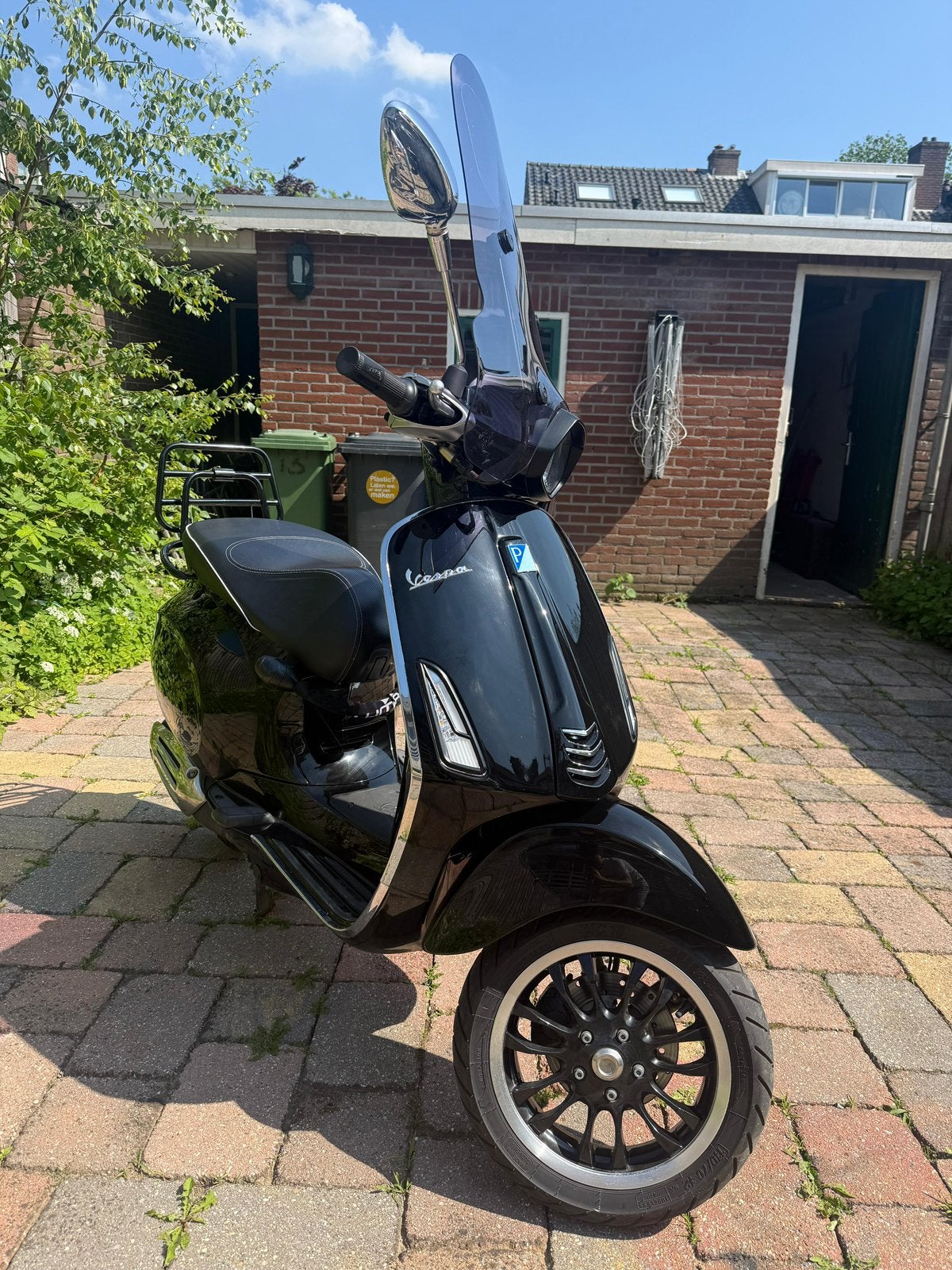 Zwarte Vespa Sprint – Slechts 10.250 km – Nette staat!, Ophalen of Verzenden, Zo goed als nieuw, Benzine