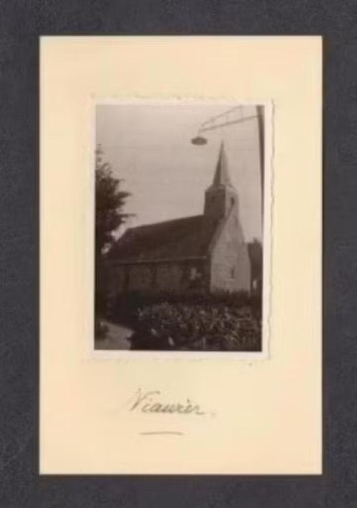 Foto Niawier Friesland Hervormde Kerk Jaren 30., Verzamelen, Foto, Ophalen of Verzenden, Zo goed als nieuw, Gebouw