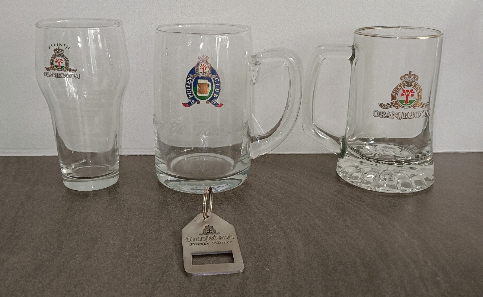 Oranjeboom bierglas, pullen en opener, Verzamelen, Biermerken, Ophalen of Verzenden, Zo goed als nieuw, Glas of Glazen, Oranjeboom