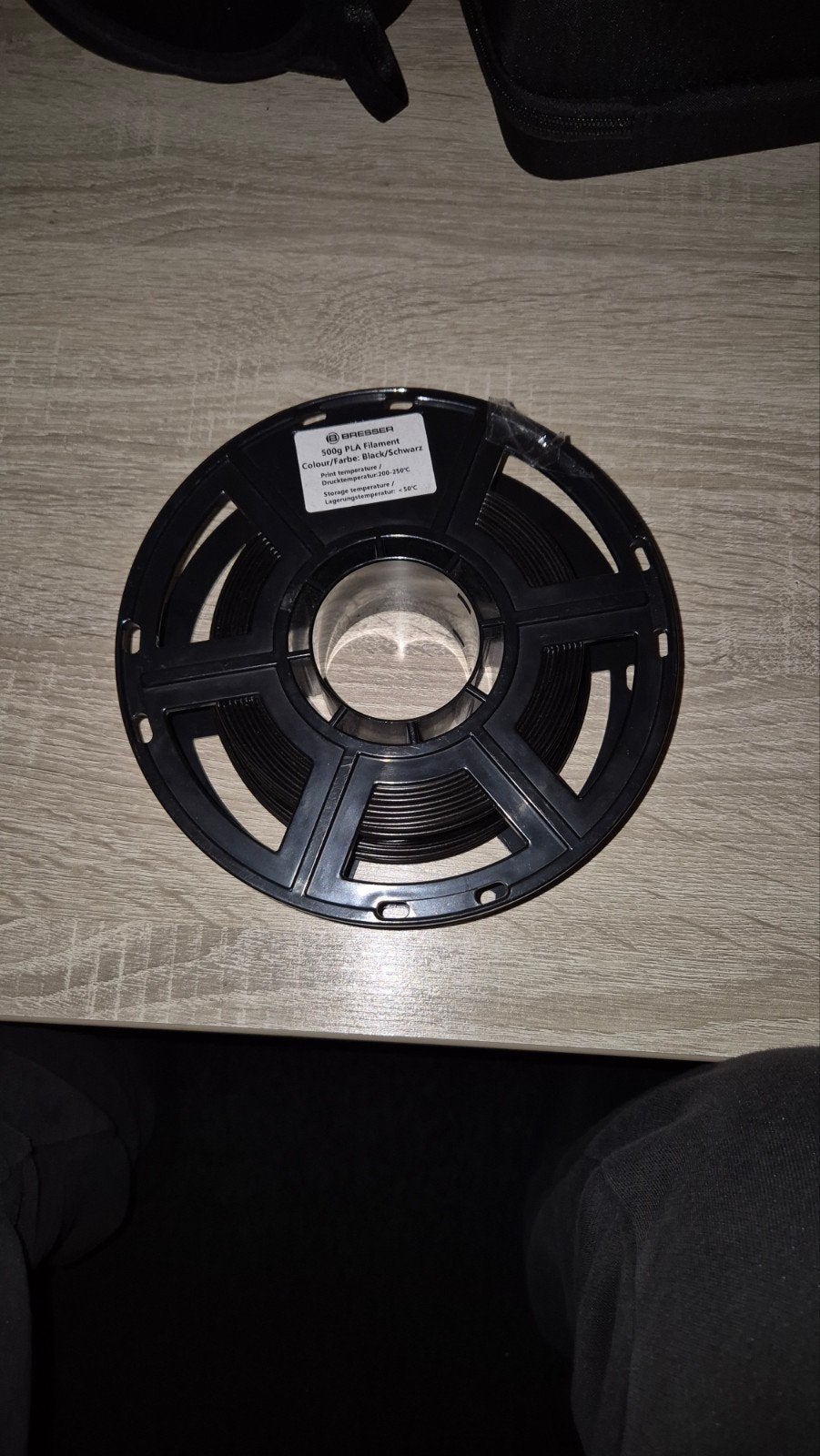 zwart PLA filament, Computers en Software, 3D-printerbenodigheden, Ophalen of Verzenden, Gebruikt, Filamentrollen