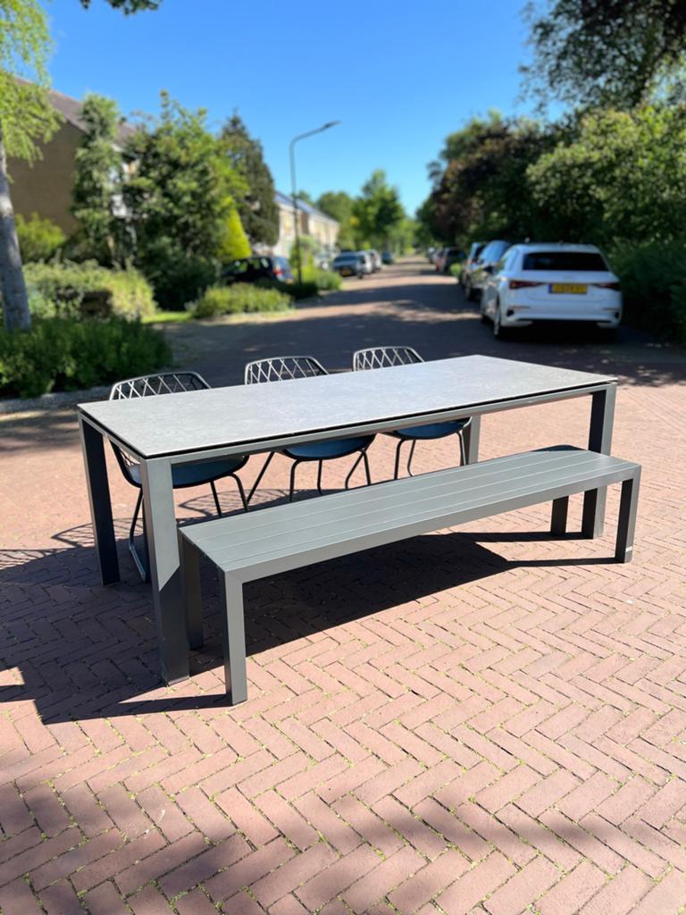 Luxe Tuinset Outdoor Living: Tafel, Bank en 3 Dakota Stoelen, Tuin en Terras, Tuinsets en Loungesets, Ophalen, 6 zitplaatsen, Aluminium