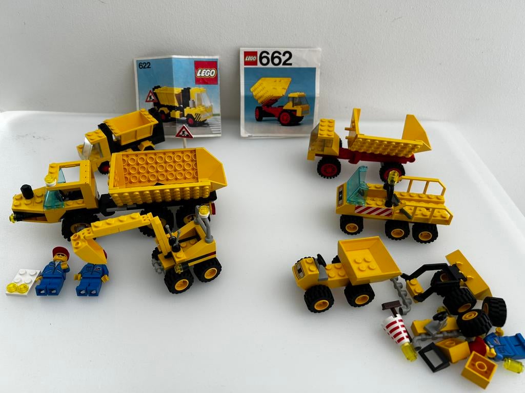 Lego 6581 Lego 6565 Lego 662 en 622 Constructie voertuigen, Ophalen of Verzenden, Gebruikt, Meerdere sets, Lego