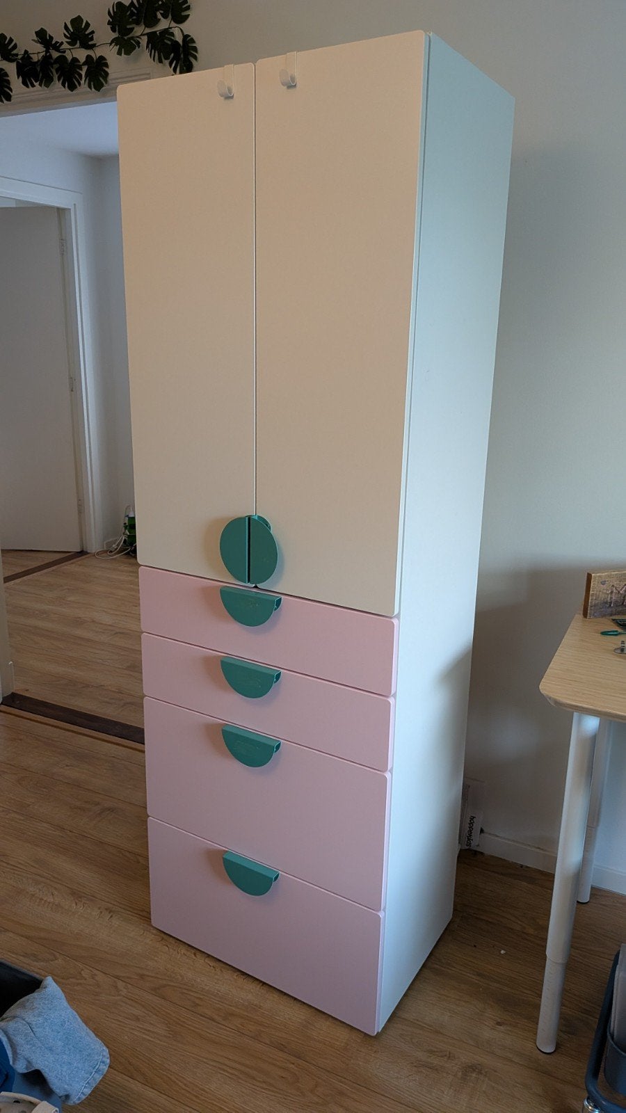 Ikea SMÅSTAD / PLATSA Wit/Roze, Ophalen, Gebruikt, 50 tot 100 cm, Met lade(s)