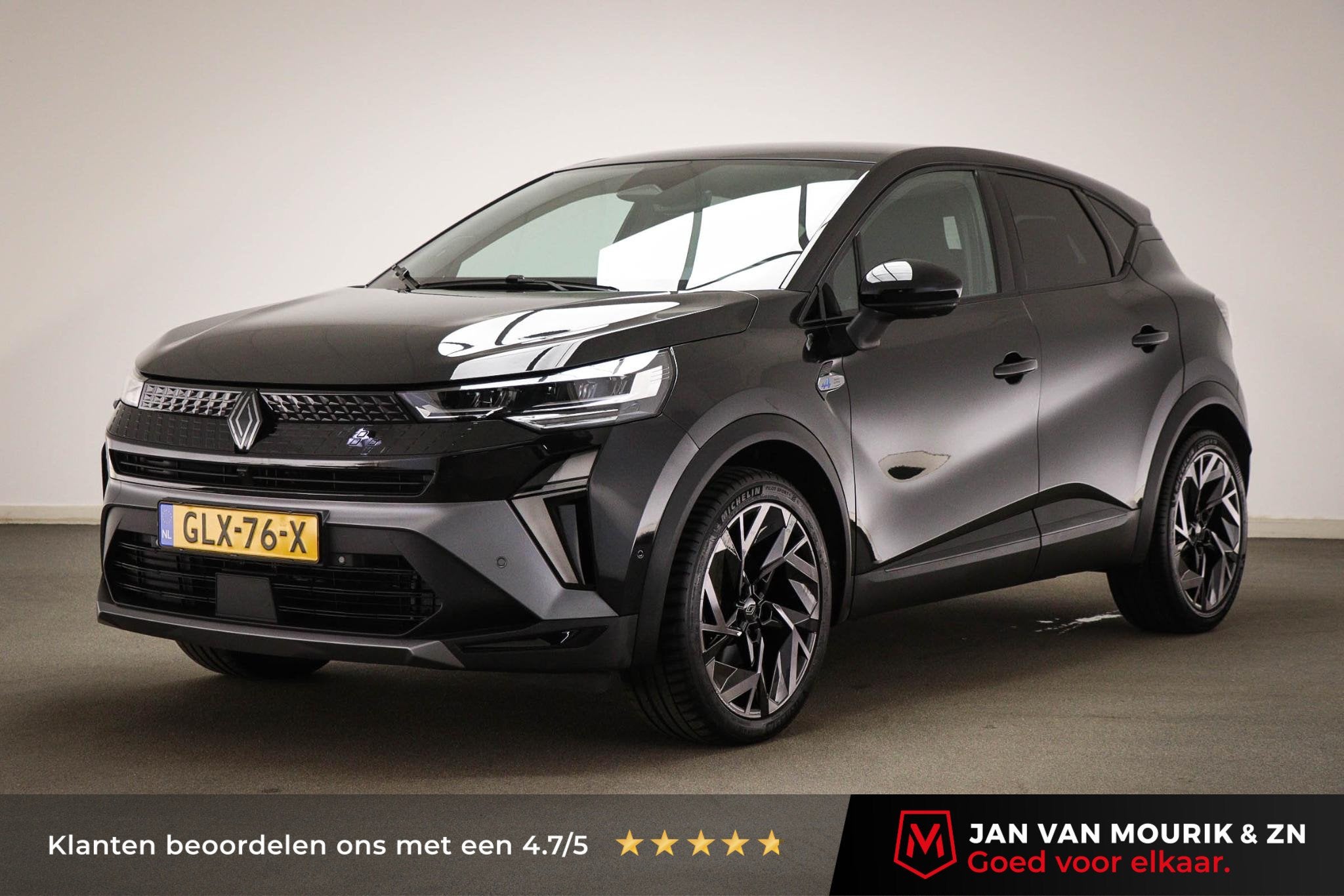 Renault Captur 1.6 E-Tech full hybrid 145 esprit Alpine | AD, Auto's, 1345 kg, Gebruikt, Met garantie (alle), Zwart