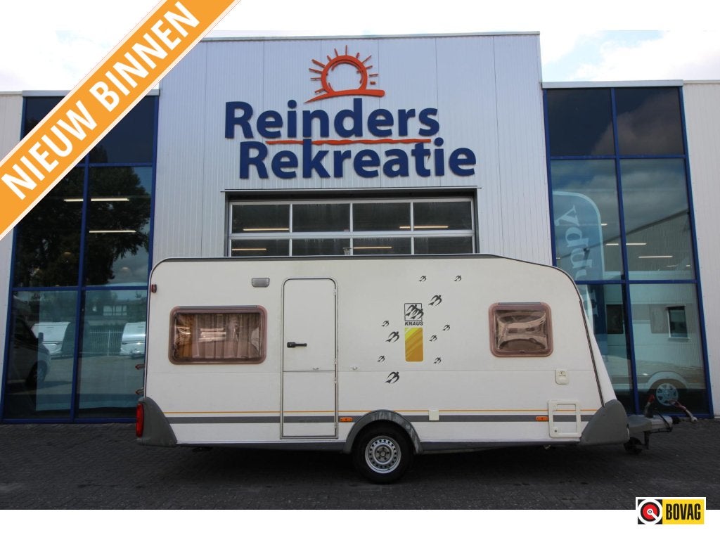 Knaus Sudwind 450 TUF Voortent, Fietsenrek,, Caravans en Kamperen, Caravans, Rondzit, Bedrijf, Knaus, Schokbreker