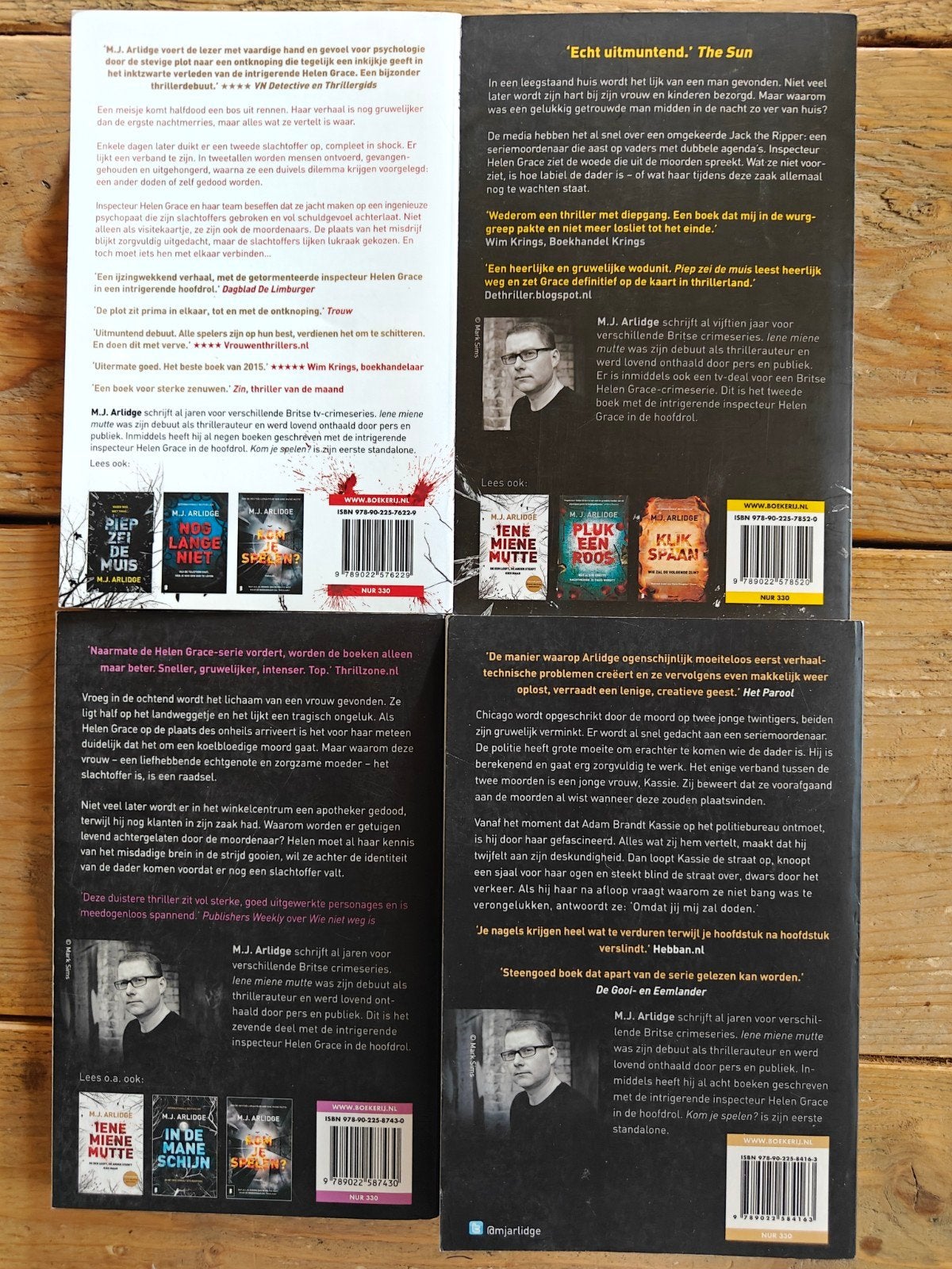 4 Boeken M.J Arlidge., Boeken, Thrillers, Ophalen of Verzenden