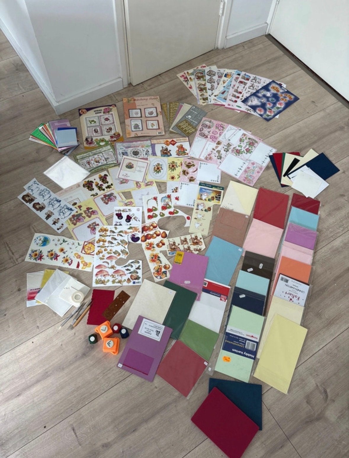 Groot en compleet pakket voor het maken van kaarten, Ophalen, Zo goed als nieuw, Overige thema's, Blanco kaart of Basiskaart