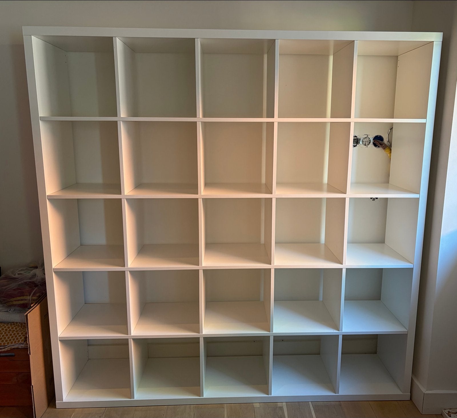 IKEA Kallax kast 5x5 vakken wit - 182x182 cm, Ophalen, Zo goed als nieuw