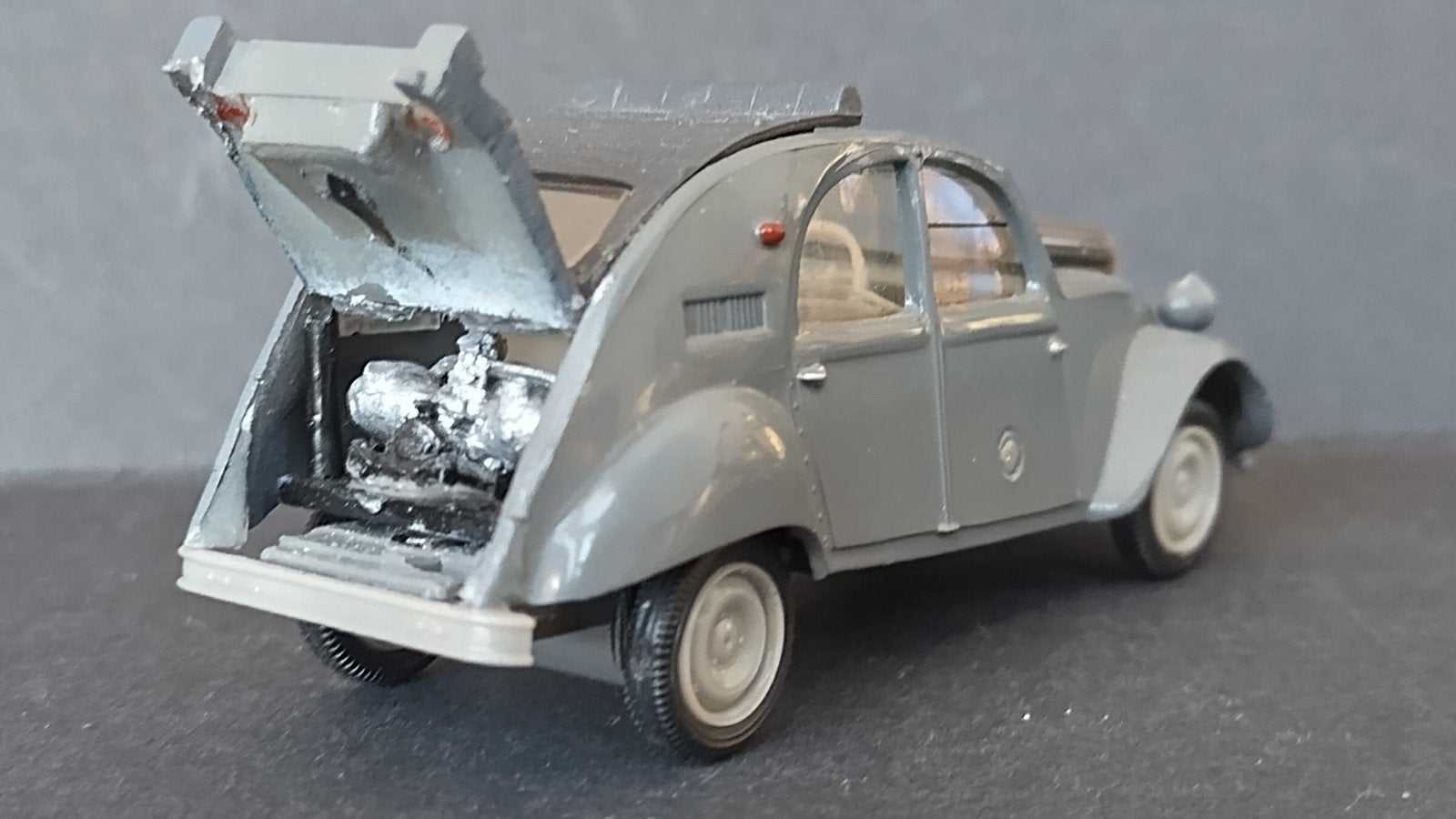 Citroen 2cv Sahara 4x4  open motorkap 1:43 Norev Pol, Auto, Verzenden, ., Norev