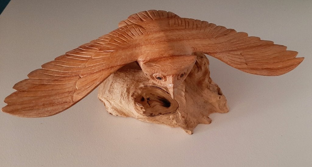 Fairtrade houten vliegende uil, Ophalen of Verzenden, Nieuw, Dier
