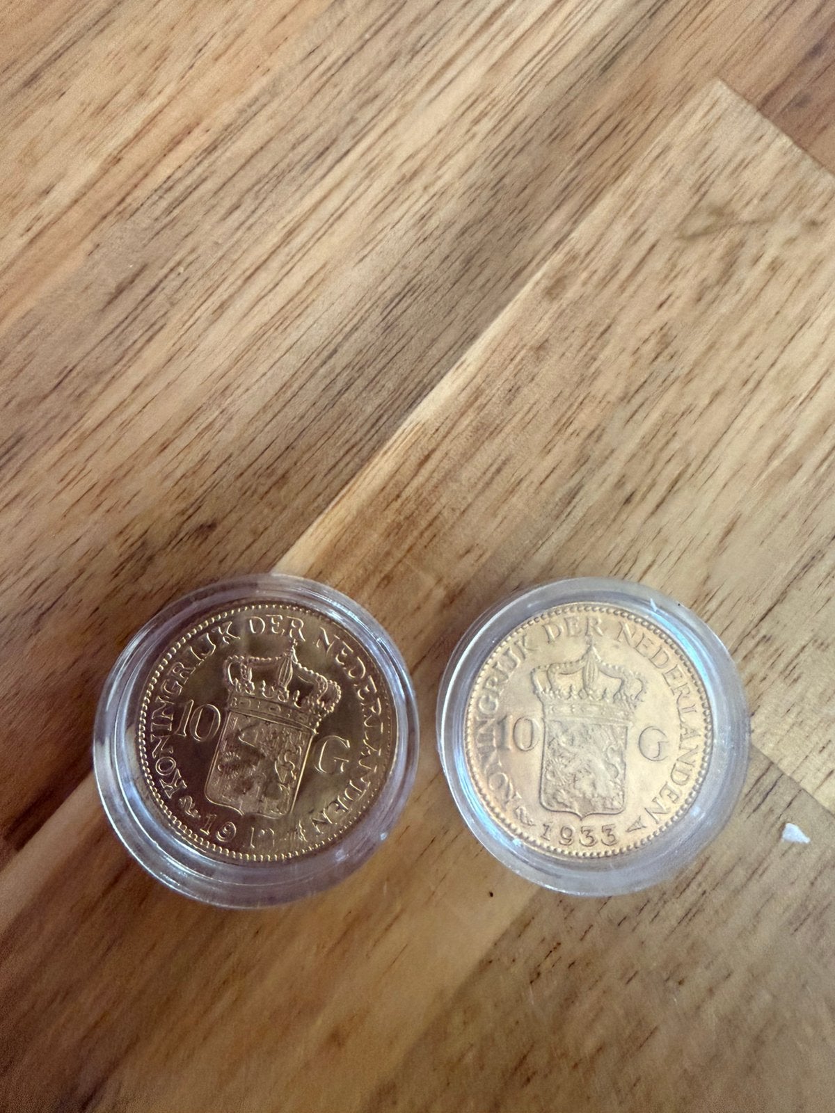 2 gouden 10G munt, Ophalen, Koningin Wilhelmina, 10 gulden, Goud