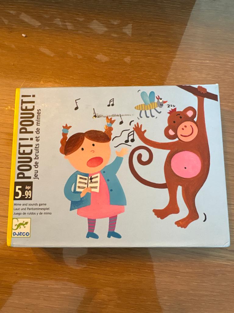 Pouet! Pouet! Mime- en geluidenspel, Ophalen, 10 tot 50 stukjes, Zo goed als nieuw