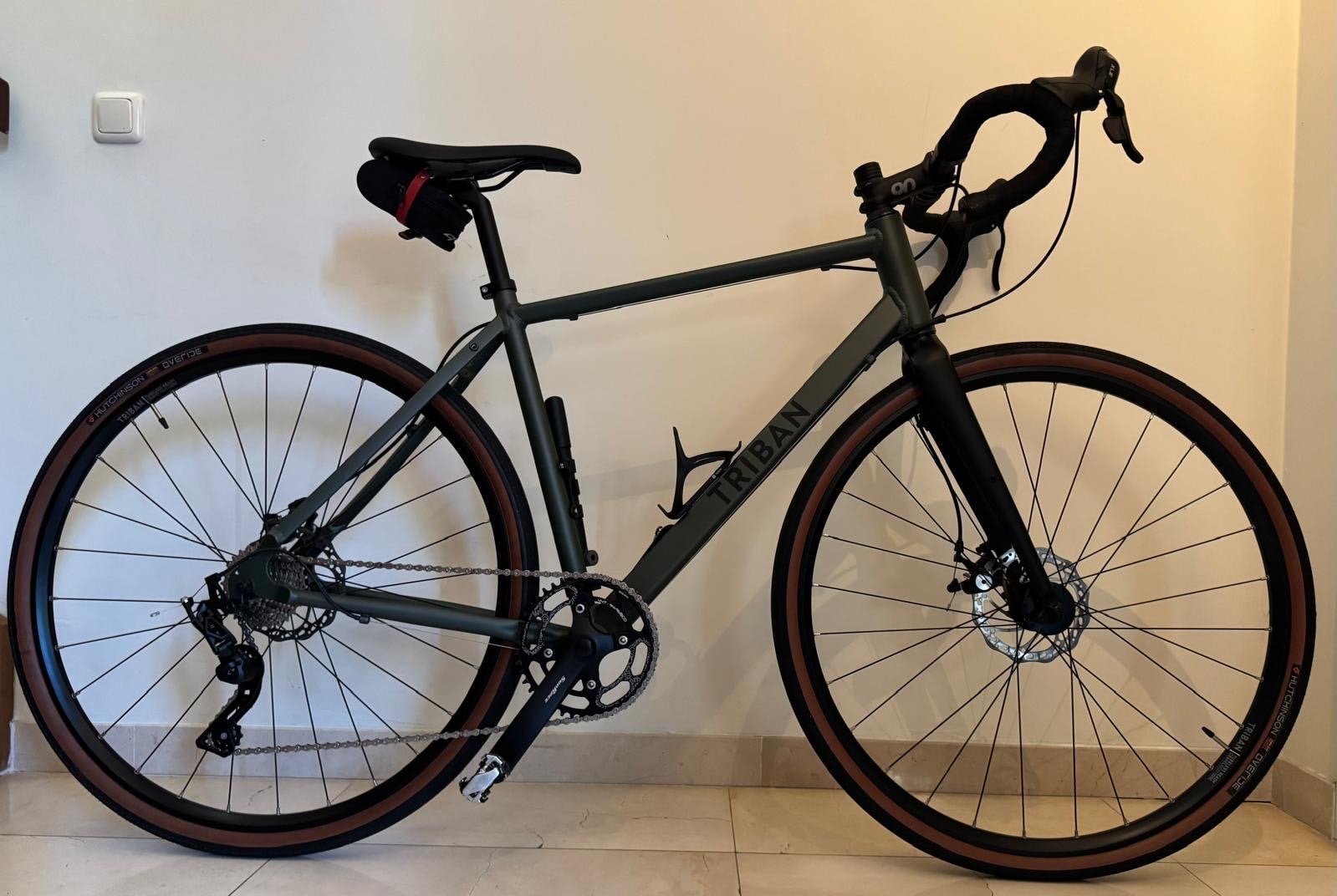 Triban Gravelbike RC120 - Zo goed als nieuw, framemaat 50, 10 tot 15 versnellingen, 49 tot 53 cm, Zo goed als nieuw, Schijfrem