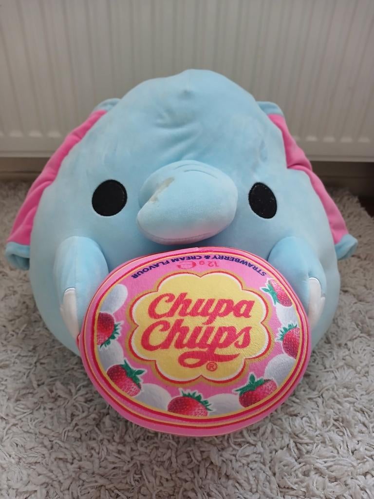 Grote zachte olifanten knuffel voor kinderen, Ophalen of Verzenden, Gebruikt, Olifant, Groot (groter dan 80 cm)