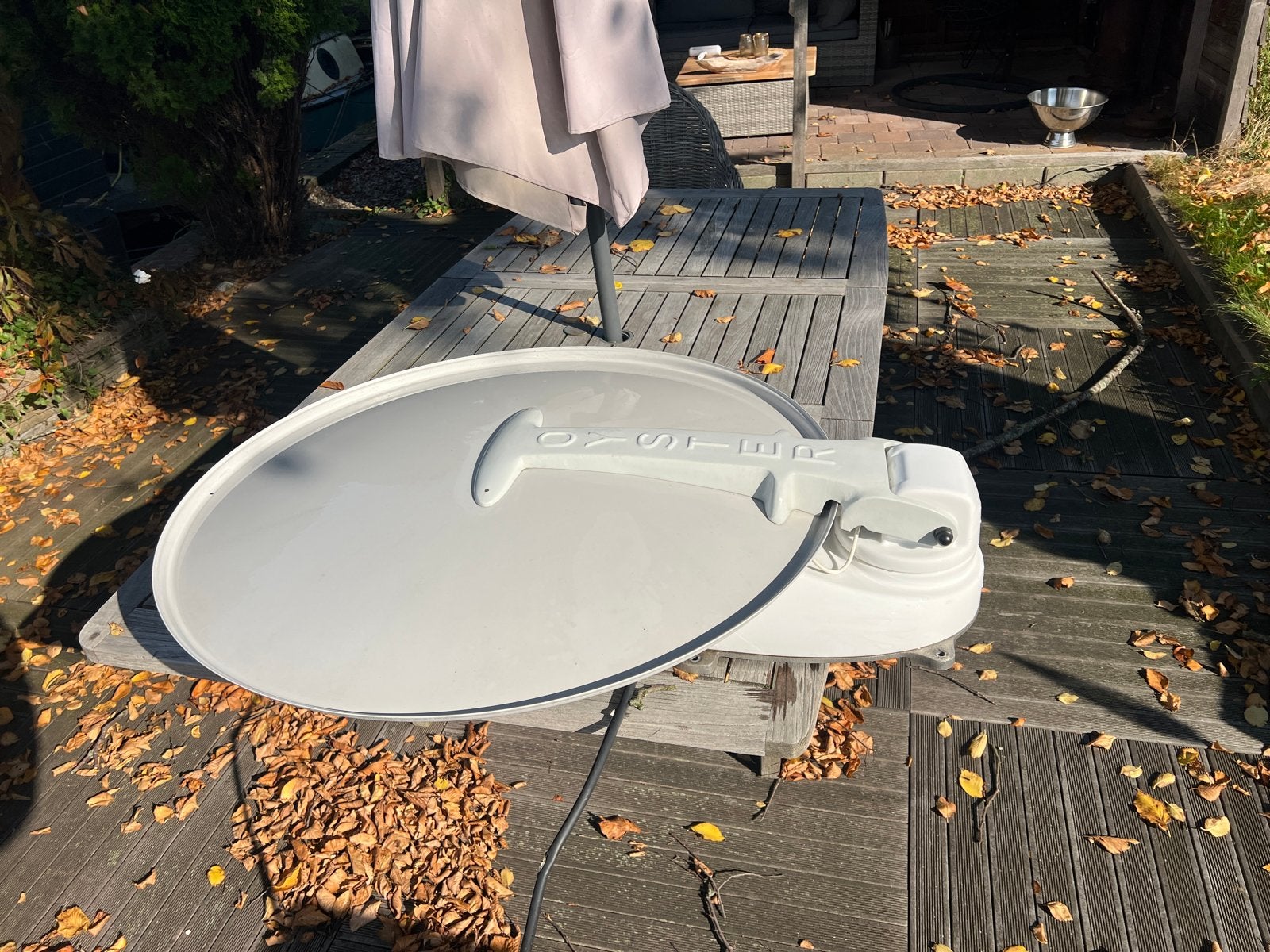Ten Haaft Oyster Vision 85 Single volautomatische schotel, Audio, Tv en Foto, Schotelantennes, Ophalen, Gebruikt, (Schotel)antenne