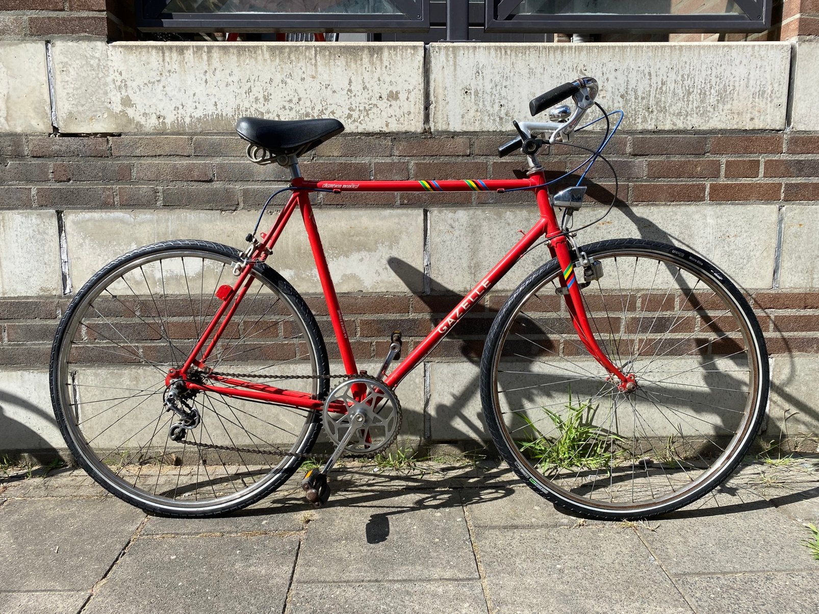 Gazelle champion mondial AA Super-frame ~ nieuwe banden, Fietsen en Brommers, Fietsen | Oldtimers, 59 cm of meer, Ophalen, Schijfrem