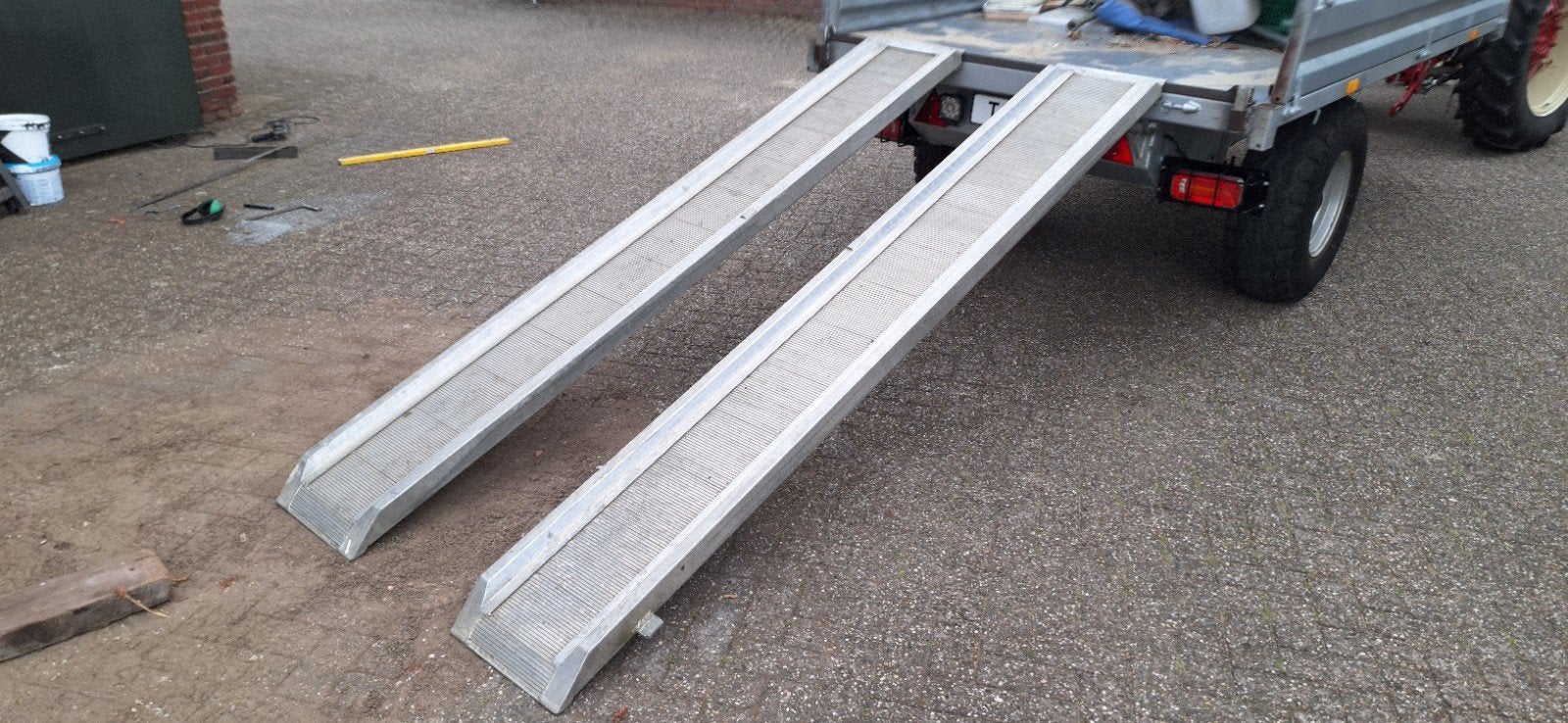 ALUMINIUM OPRIJPLATEN AANHANGER AUTO KAR WAGEN, Ophalen, Gebruikt
