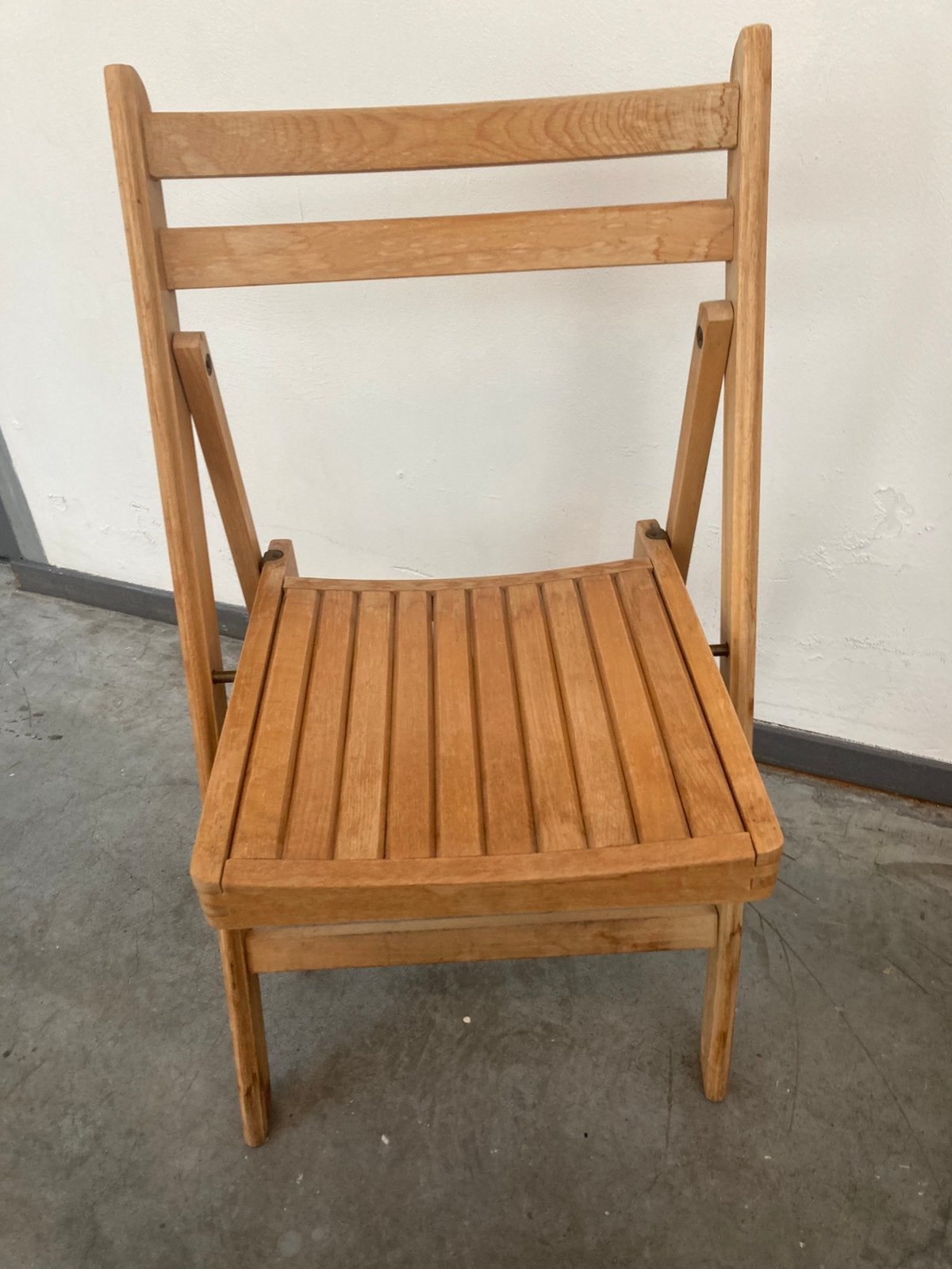 15 vintage houten klapstoelen, Ophalen, Gebruikt, Bruin, Vintage