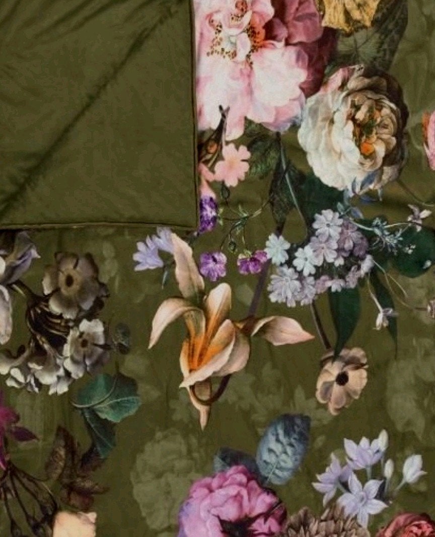 Essenza fleur Siersprei - mosGroen met Bloemenprint, Ophalen of Verzenden, Zo goed als nieuw