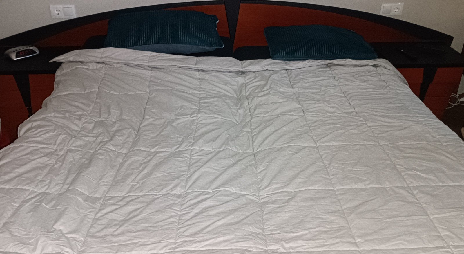 Tweepersoonsledikant met 2 losse nachtkastjes, Huis en Inrichting, Slaapkamer | Bedden, Ophalen, Tweepersoons, 180 cm, Hout