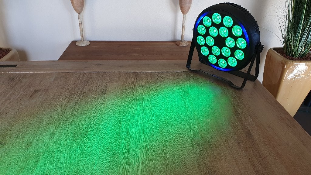 Sterke DMX LED Flat PAR / Spot Light met 18x4W RGBW leds, Ophalen, Nieuw, Licht, Geluidgestuurd
