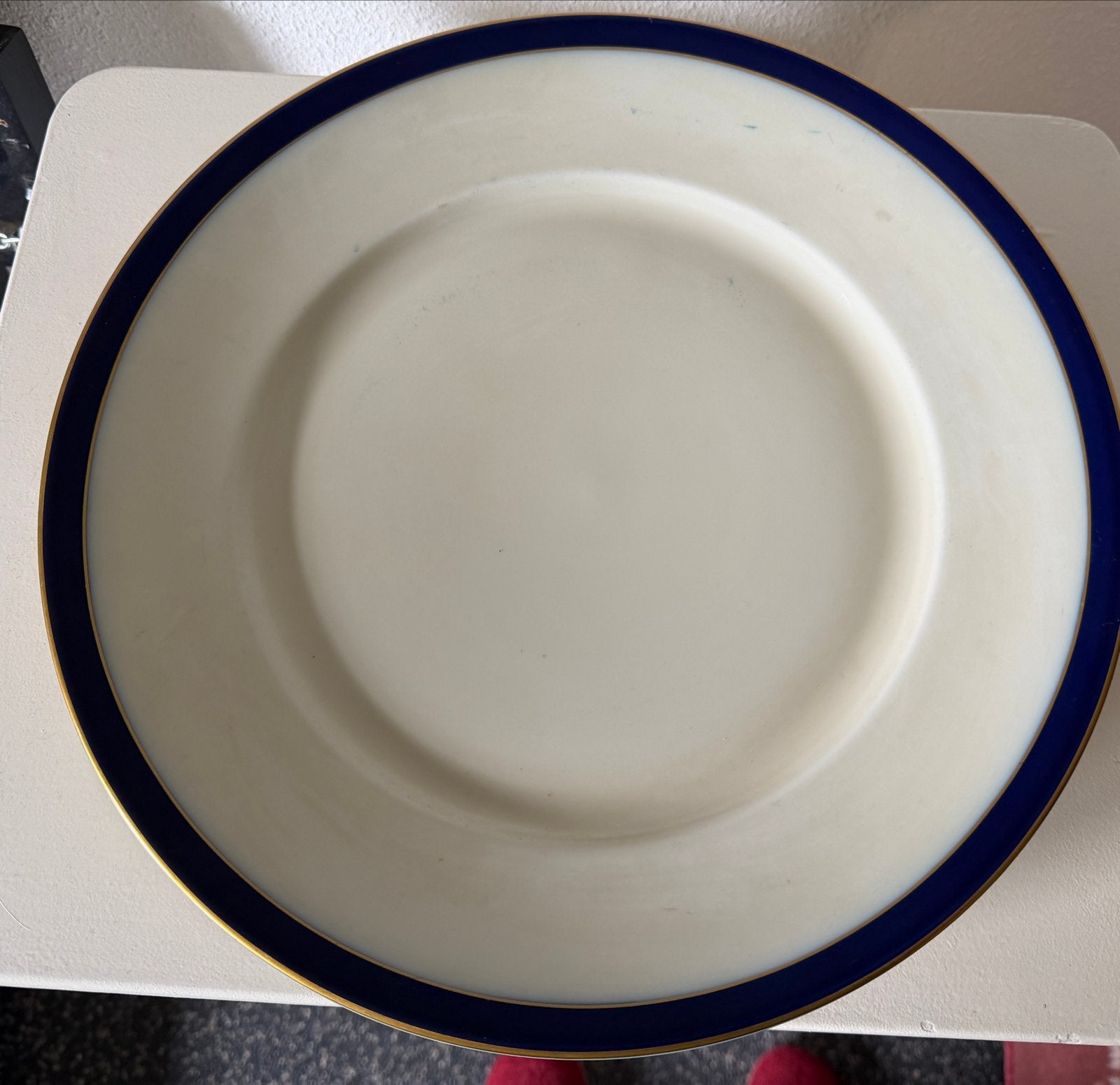 Rosenthal Selb-Germany bord met blauwe en gouden rand, Ophalen of Verzenden