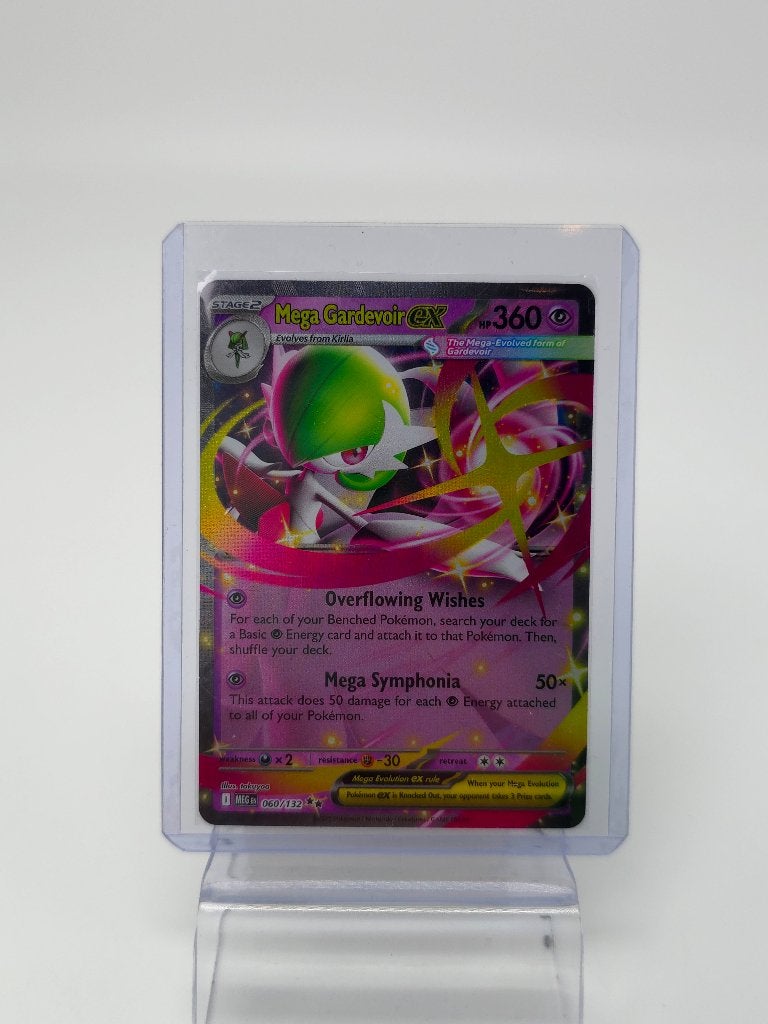 Mega gardevoir EX Pokemon TCG 060/132 MEG, Ophalen of Verzenden, Zo goed als nieuw, Losse kaart