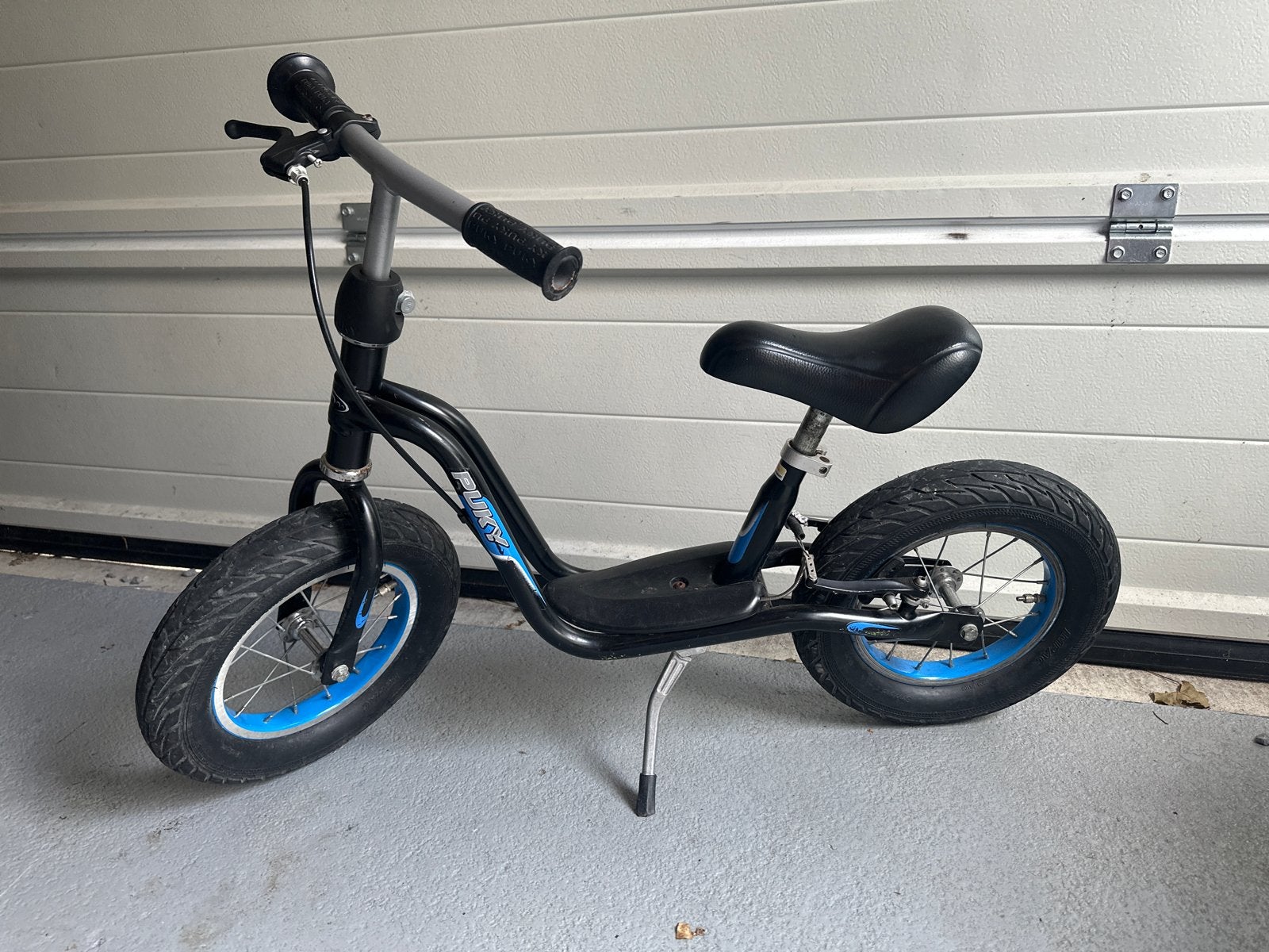 Puky Loopfiets - Zwart met blauwe accenten, Ophalen of Verzenden, Gebruikt, Loopfiets