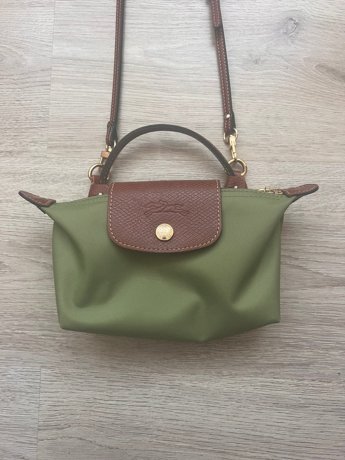 Leuke Longchamp tas, Ophalen of Verzenden, Gebruikt, Groen, Handtas