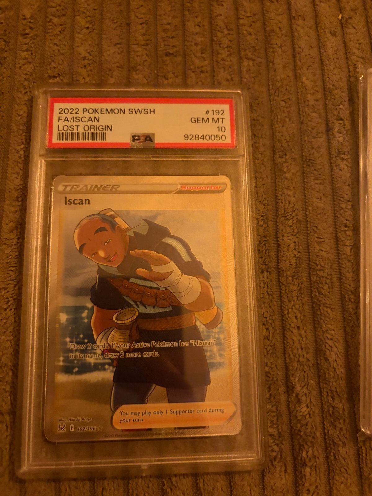 Pokémon TCG Iscan Full Art Lost Origin PSA 10 GEM MT, Ophalen of Verzenden, Nieuw, Losse kaart