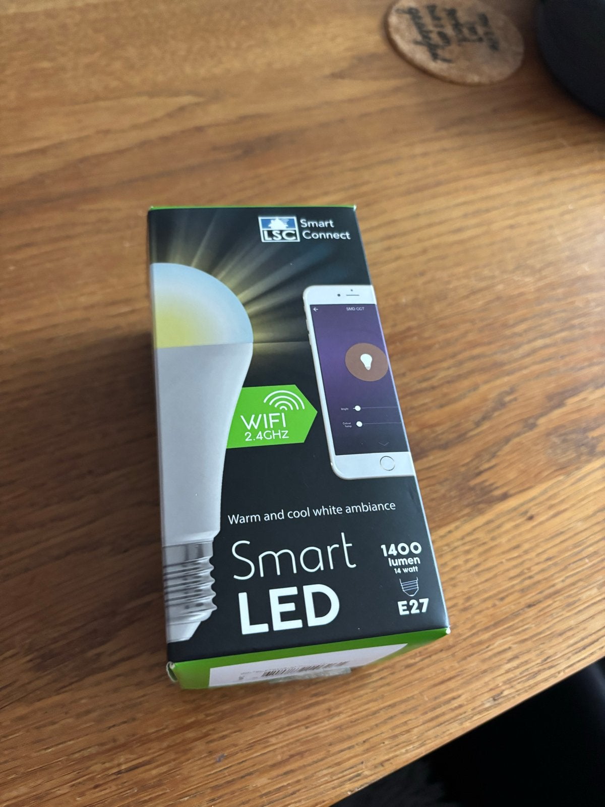LSC Smart Connect Smart LED E27 Lamp - Warm & Koel Wit, Led-lamp, LSC Smart Connect, Instelbaar wit, Nieuw