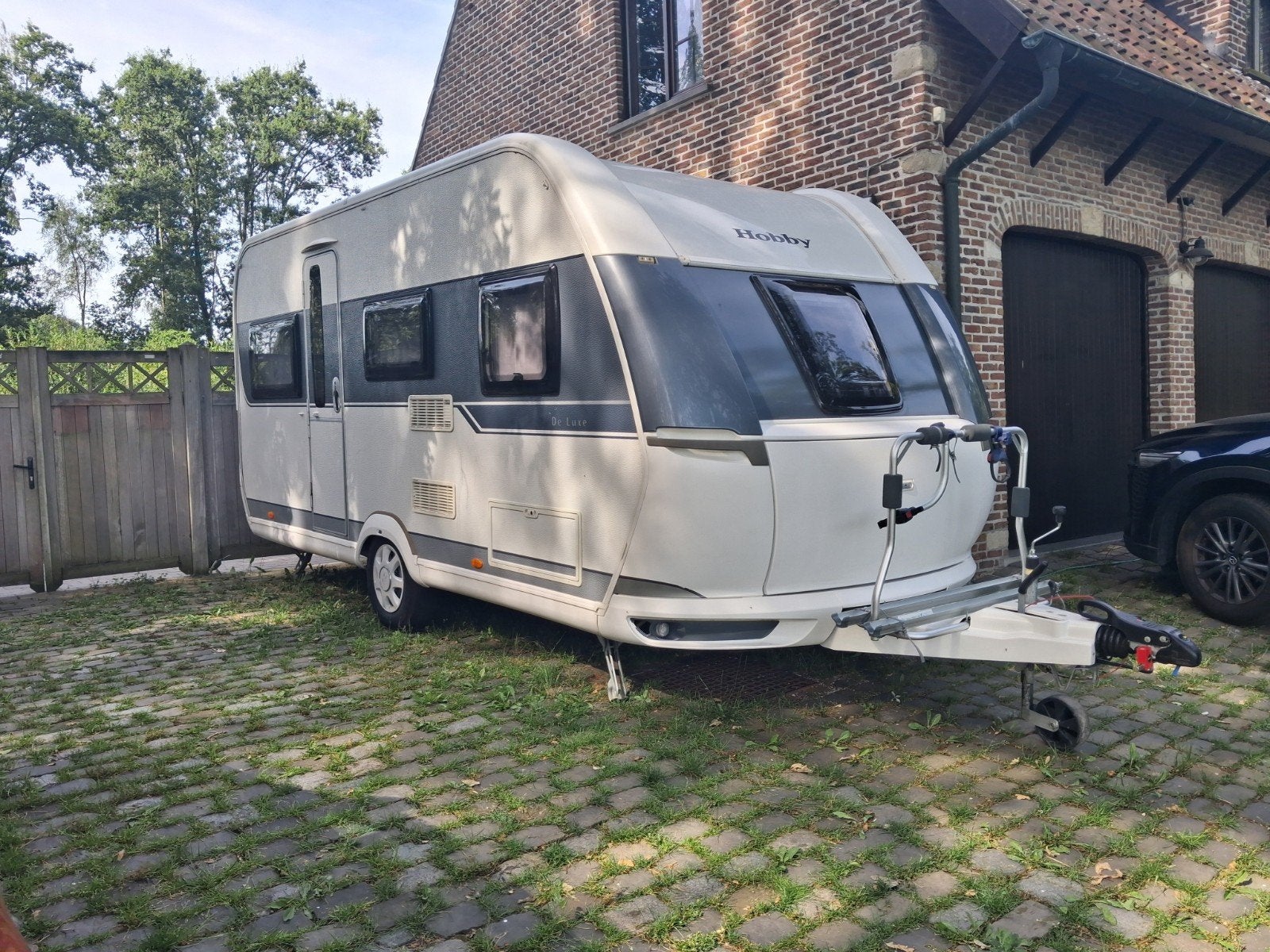 Hobby De Luxe 455 UF - Mei 2016 - Compleet met extra's, Caravans en Kamperen, Caravans, Rondzit, Hobby, Airco, Particulier