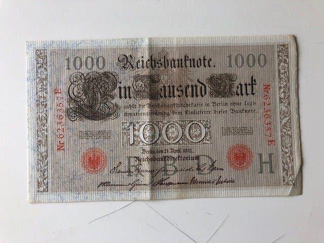 oud duits bankbiljet, Ophalen of Verzenden, Duitsland, Los biljet