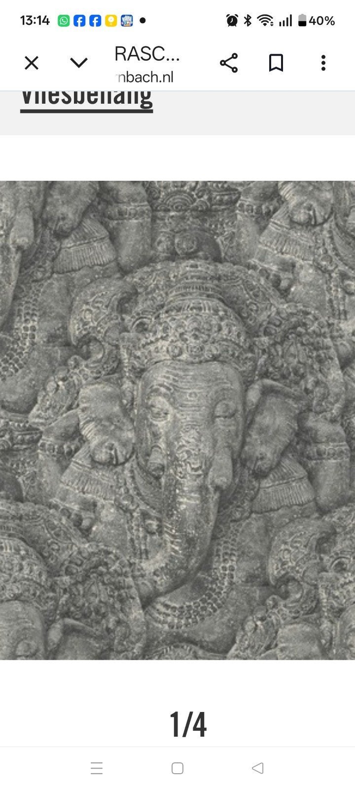 2 rollen Ganesha behang, Ophalen