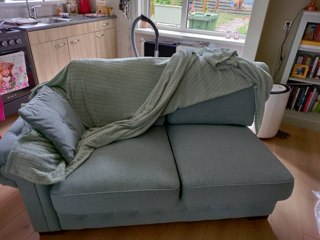 Bank, Huis en Inrichting, Ophalen, Zo goed als nieuw, 75 tot 100 cm