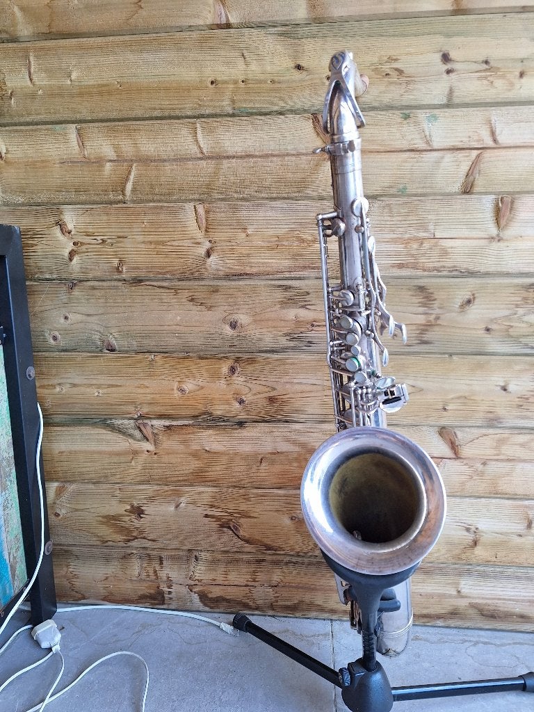 SELMER MARK 6 verzilverde tenorsaxofoon in prima staat, Muziek en Instrumenten, Ophalen of Verzenden, Gebruikt, Tenor