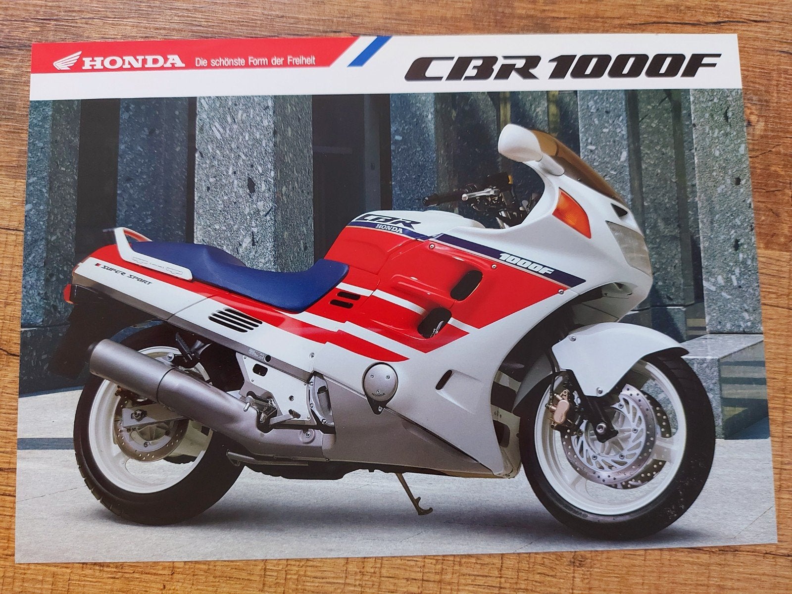 Duitstalige Honda CBR 1000 F motorfiets folder sheet, Ophalen of Verzenden, Honda