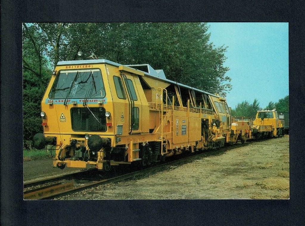 Spoorwegen : NS - Railbouwwagen, Verzamelen, Ophalen of Verzenden, Zo goed als nieuw, Trein, Kaart of Prent