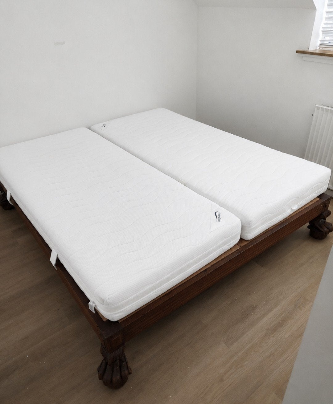 Uniek Groot India 2-persoonsbed 1.80x2.00m (massief hout), Antiek en Kunst, Antiek | Meubels | Bedden, Ophalen